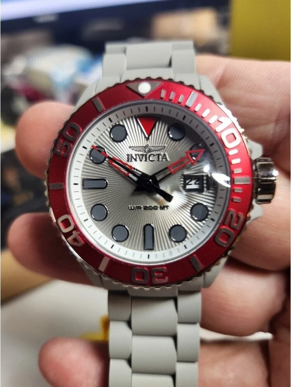 Invicta Grand Diver Men's Watch - Aqua Plating, Grey, 46mm (49479)